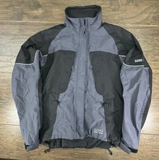 Gore Bike Wear Jacket Mens Medium Gray/Black Gore-Tex Cycling Full Zip-READ