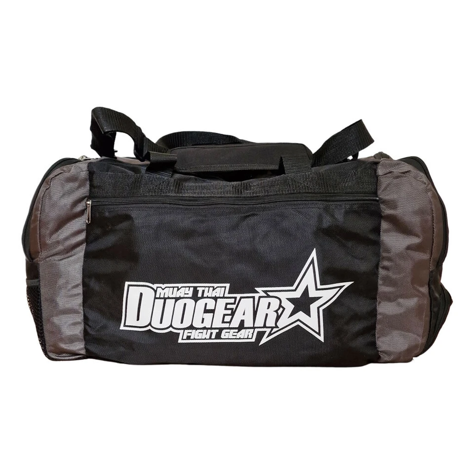 BLACK SPORTS GYM BAG HOLDALL MUAY THAI KICKBOXING MARTIAL ARTS (DUOSTAR) - Image 3 of 4