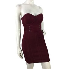 Guess Bodycon Strapless Lace Detail Dress XS