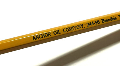 Anchor Oil Co Omaha Brandeis Theater Phillips Petroleum c.1930s Wooden Pencil