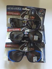 Boys Girls CAPTAIN AMERICA Avengers UV Sunglasses Children Kid Marvel 3 Pairs  