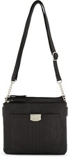 Rosetti Women's Midge Crossbody Bag, Faux Leather Purse, One Size, Black 