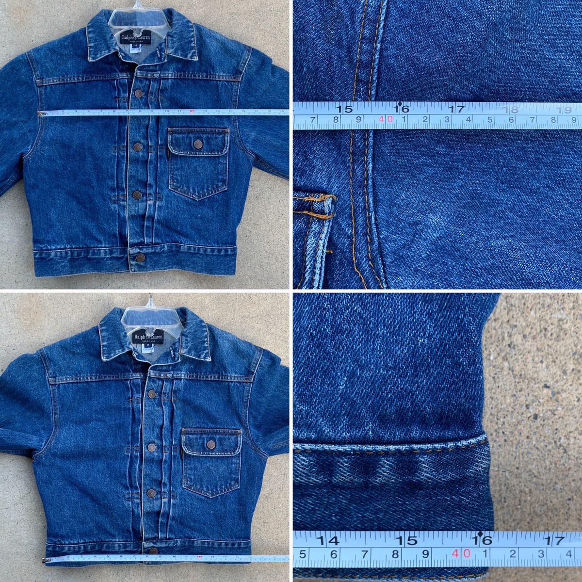 Vintage Ralph Lauren Denim Jacket Buckle Back Type 1 StyleUSA Made