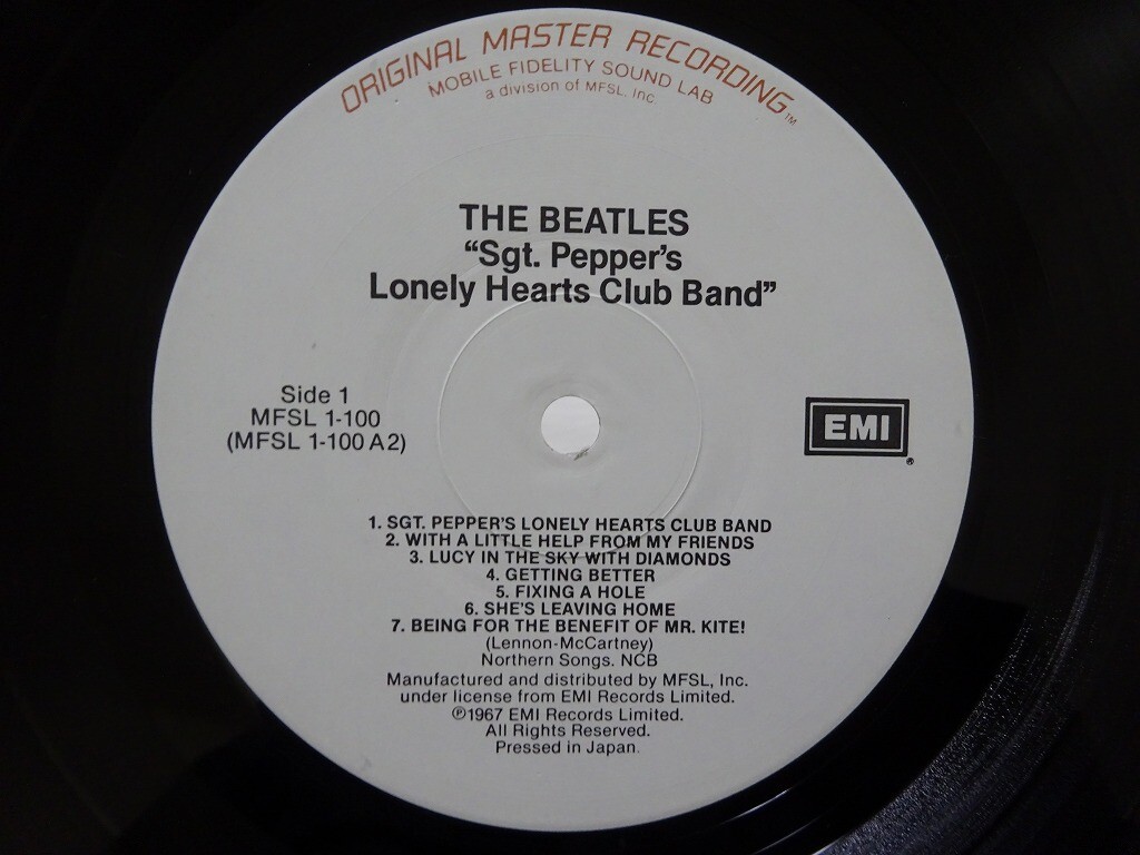 The Beatles Sgt. Pepper's Lonely ~ Mobile Fidelity Sound Lab