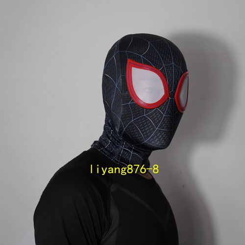 Spider-man Miles Morales Helmet Cosplay Full Face Mask Costume Props Halloween - Picture 9 of 14