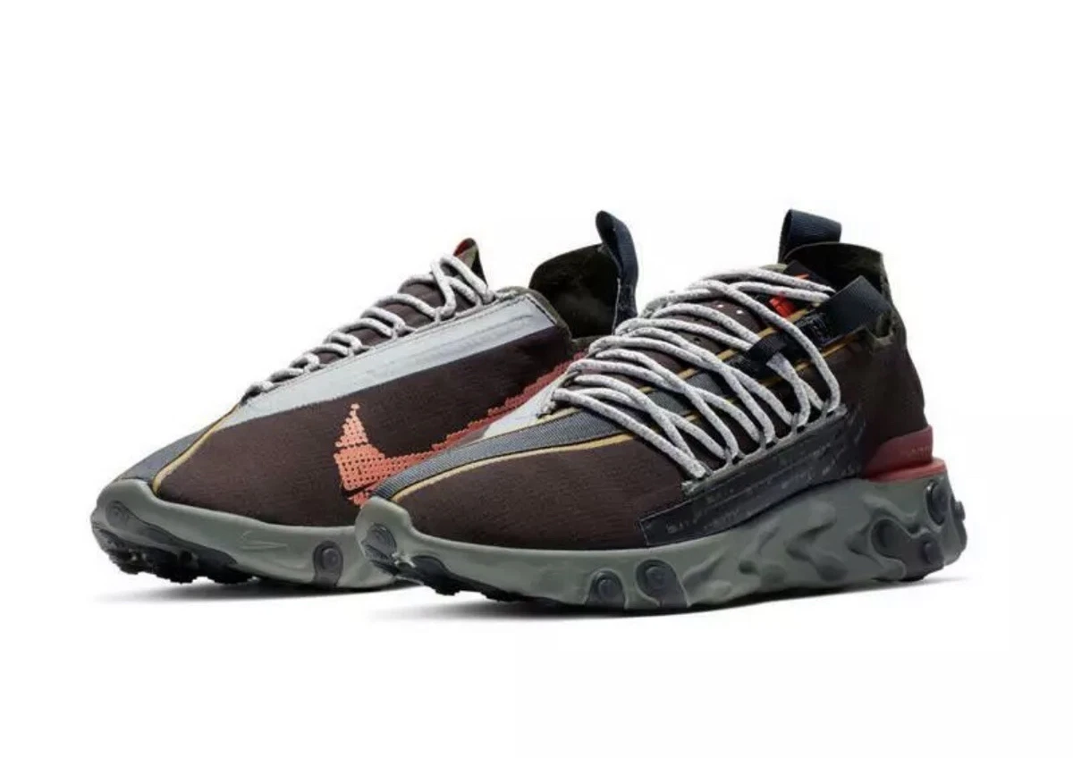 NIKE REACT WR ISPA VELVET BROWN TERRA ORANGE AR8555 200 US SZ MEN 10.5 WMN 12