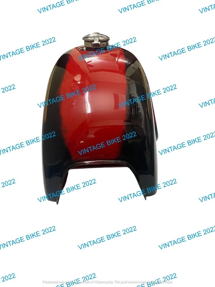 BMW R100 Rt Rs R90 R80 R75 Cereza y Negro Gasolina Tanque Acero + Tapa/APTO PARA Foto 4 de 4