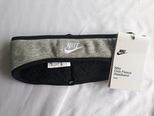 NEW NIKE Club Fleece Headband Ear Coverage Soft Warm Cozy Gray  Black Youth