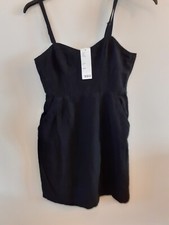 Urban Outfitters Black strappy mini dress size S