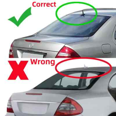 Glossy Black Rear Window Roof Spoiler Fits Mercedes W211 Sedan
