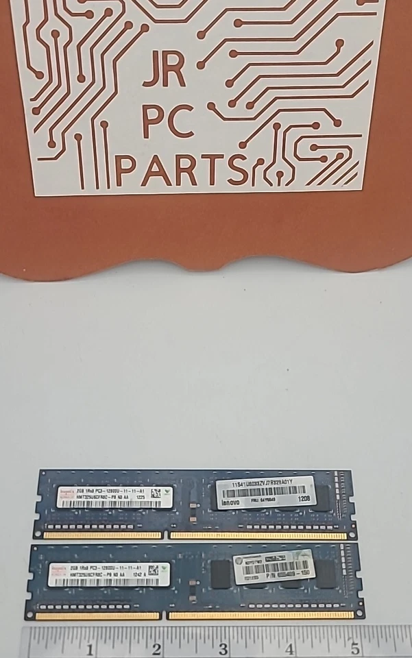 Hynix 4GB (2GB X 2) DIMM 1600 MHz DDR3 Memory (HMT325U6CFR8C-H9) 12800U 11-11-A1 - Image 3 of 4