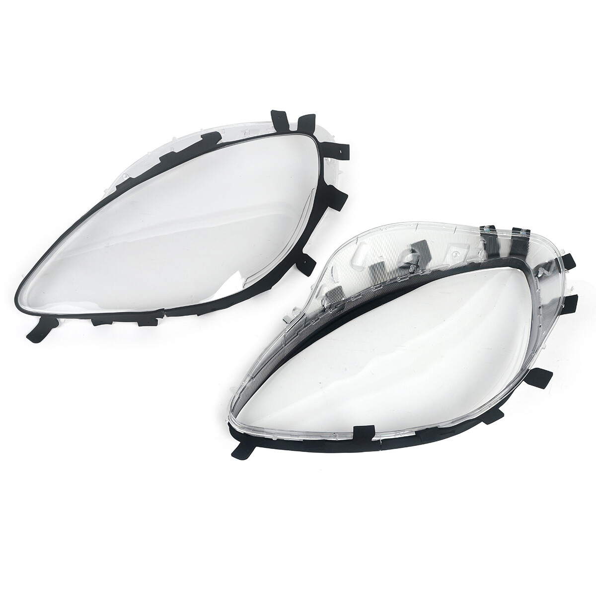 Pair Headlight Lens Covers w/ Gaskets Replacement For 20052013
