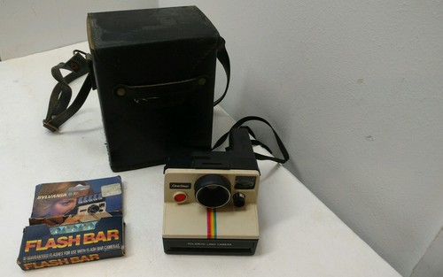 Polaroid One Step SX-70 Land Camera Rainbow Case Sears Special Edition Vintage - 第 1/12 張圖片