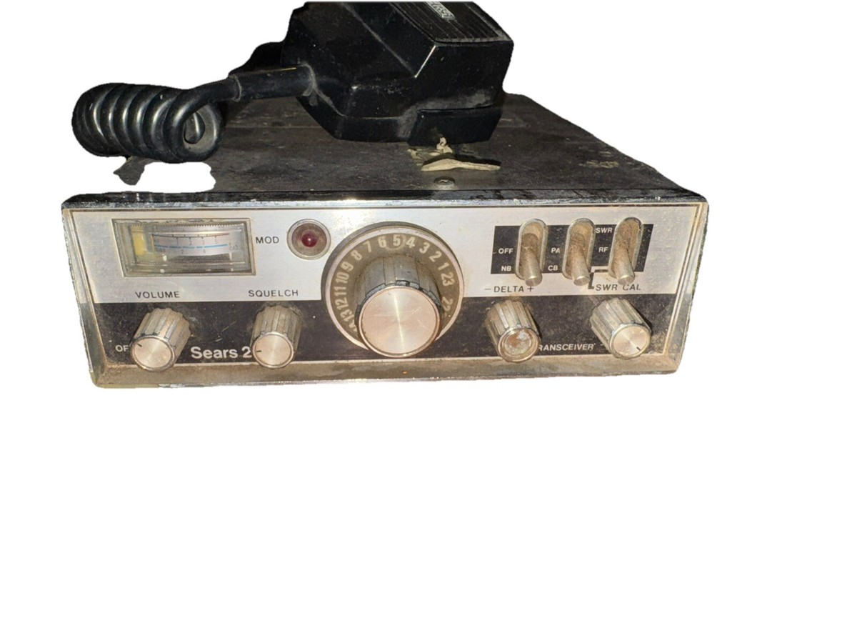 Vintage SEARS SSB 23 Channel AM/LSB/USB CB Radio Transceiver With