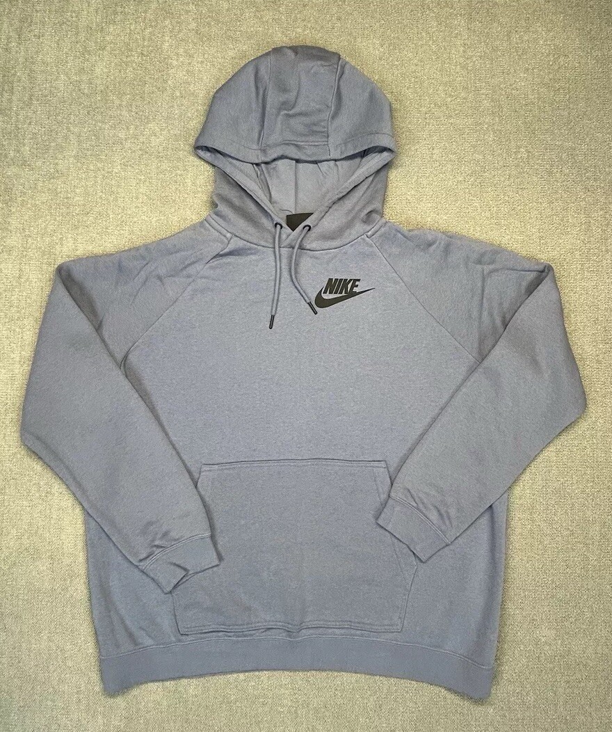 Nike Hoodie Mens Extra Large Gray Pullover Sportswear Swoosh