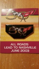 2003 Corvette 50th Anniversary Hat Lapel Pin Pins - Reduced pricing!