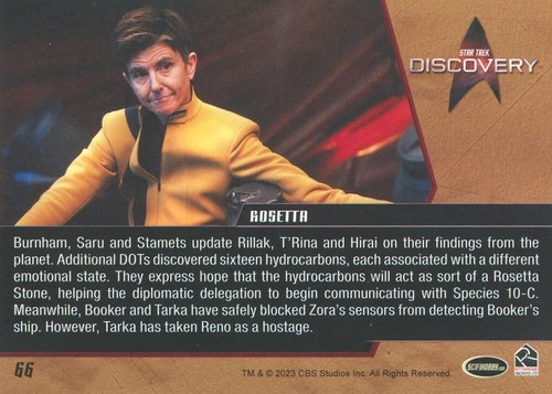 Star Trek Discovery Season 4 Gold Parallel base card #66 - 第 2/2 張圖片