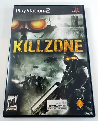 Killzone (Sony PlayStation 2, 2004) PS2 Black Label w/ Manual