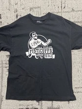Rare Authentic FISTICUFFS Mustache Wax T Shirt Black Size XL