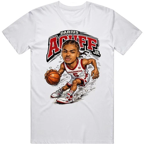 Darius Acuff Jr Caricature Basketball Fan T Shirt