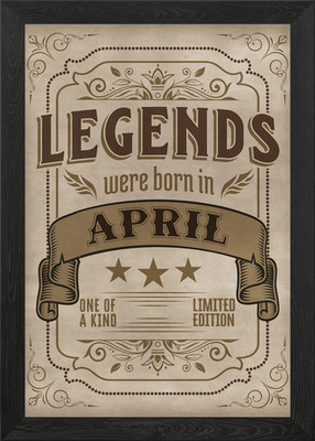 April Legend Framed Wall Art Poster Canvas Print Picture