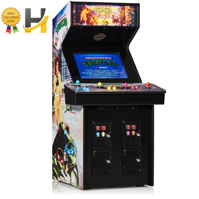 Mutant Ninja Turtles 1/4 Scale Mini Arcade Authentic Wooden Cabinet Original ROM