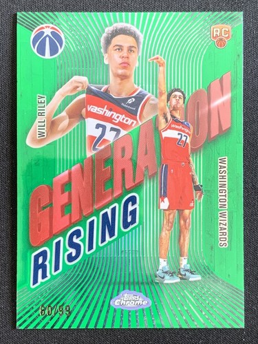 2025 Topps Chrome Will Riley Refractors Green (RAW)