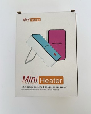 New Black Mini Electric Desktop Heater - 110V, 60Hz, 50db, Strong Heat, Compact