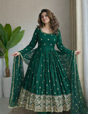 GOWN SALWAR KAMEEZ PAKISTANI INDIAN WEDDING PARTY WEAR DRESS BOLLYWOOD SUIT NEW