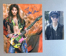 STEVE VAI In-person signed Foto 20x25 Autogramm + Eigenfoto