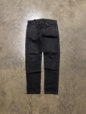 Rick Owens Olmar & Mirta Black Waxed Detroit Jeans - 30 | eBay