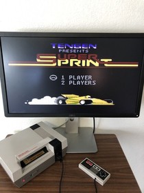 Super Sprint Nintendo Entertainment System NES 1991 TENGEN Official Racing Works