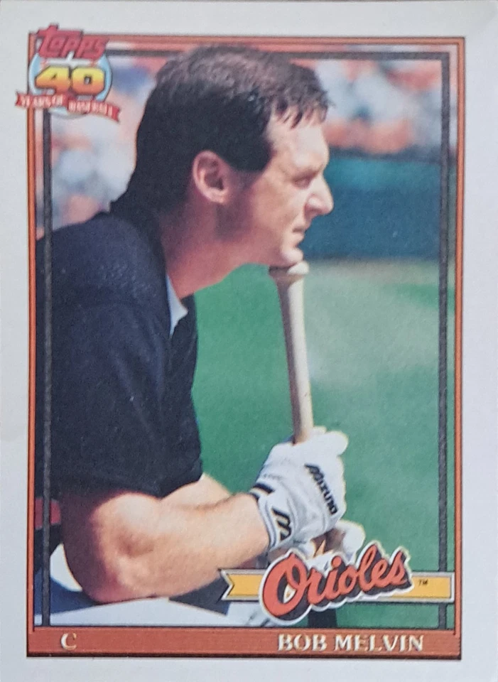 1991 Topps #249 Bob Melvin - Image 2 of 2