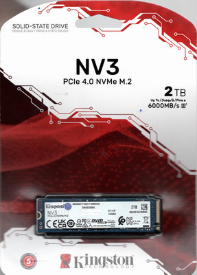 Kingston NV3 SSD 2TB NVMe M.2 2280 M-Key PCIe 4.0 x4 für PC & Notebook Neu 19%