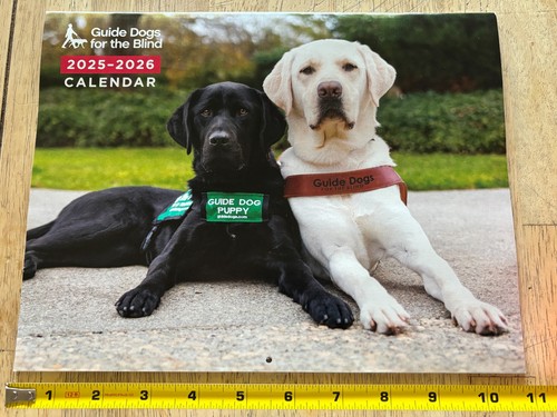 Guide Dogs For The Blind 2026 Wall Calendar 15 Months Darling Dog S L500 