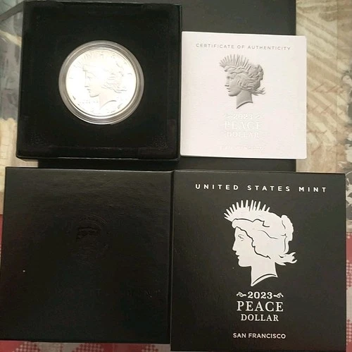2023 US Mint San Francisco PEACE SILVER DOLLAR - 23XL - PROOF .999 Silver Proof.