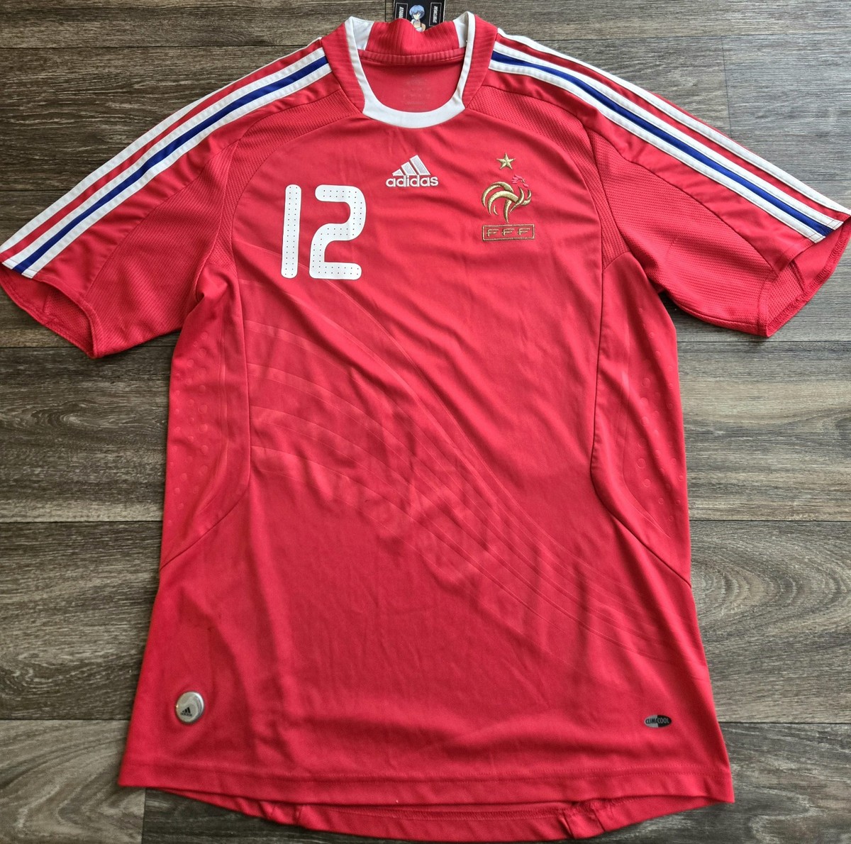Adidas France Euro 2008 Thierry Henry Away Soccer Jersey Mens Size