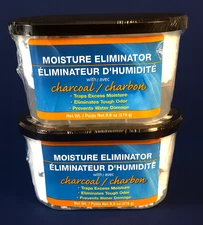 Moisture Eliminator Charcoal 2 Pack | Odor Remover | Humidity Absorber | 0115
