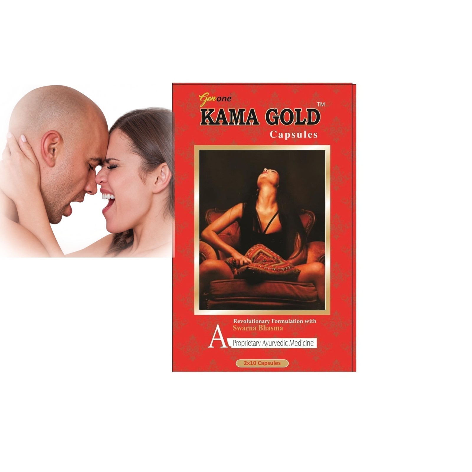 KAMAGOLD Extra timing increase Power with Swarn Bhasm Capsules - 20 Capsules