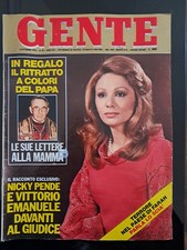 rivista settimanale GENTE 36 1978 Papa Luciani Farah Diba Nicky Pende