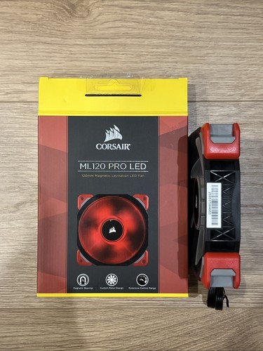 Corsair ML120 Pro LED Case Fan 120mm Red Magnetic Bearing - Afbeelding 3 van 5