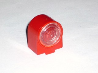 Playmobil pezzo di ricambio ferroviario luce frontale rossa / lampada anteriore per trasformatore locomotive