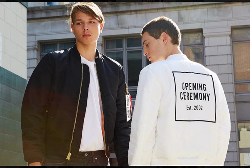 OPENING CEREMONY ALPHA INDUSTRIES REVERSIBLE MA-1 Slim Fit BOMBER JACKET RARE M - Image 2 of 4