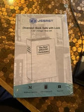 Dictionary Diversion Book Safe w/ Lock - Metal - Black NIP BS0402L