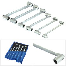 6PC FLEXI FLEXIBLE DUAL HEAD DOUBLE ENDED SOCKET SPANNERS WRENCHES SET 8mm-19mm