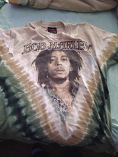 Vintage Bob Marley songs of freedom tie-dyed shirt size large Zion rootswear