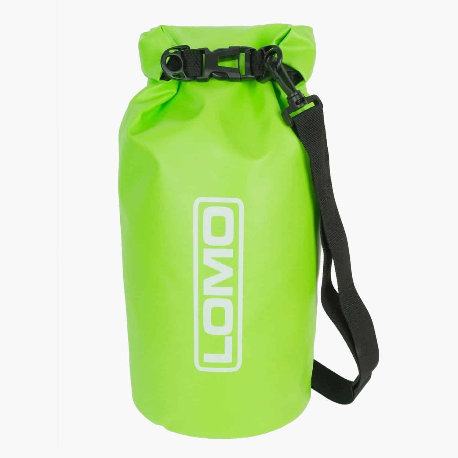 Lomo 10L Drybags - Green with shoulder strap