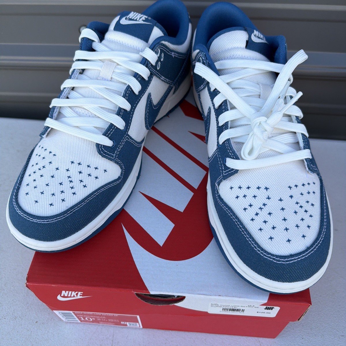 Nike Dunk Low “Industrial Blue Sashiko” - Brand New / Deadstock