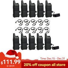 Retevis RT22 Walkie Talkies Two Way Radio Long Range VOX For School/Store 10Pack