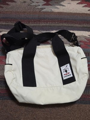 CHUMS Shoulder Bag Old Tag White Outdoor Vintage Japan Used